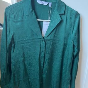 &other stories green button down blouse